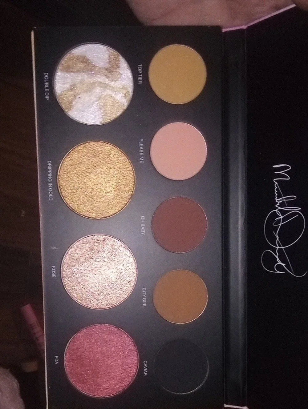 Morphe Eyeshadow Palette — Gold, Pink, Brown, Black